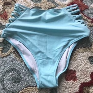 PINK High waisted bikini bottoms